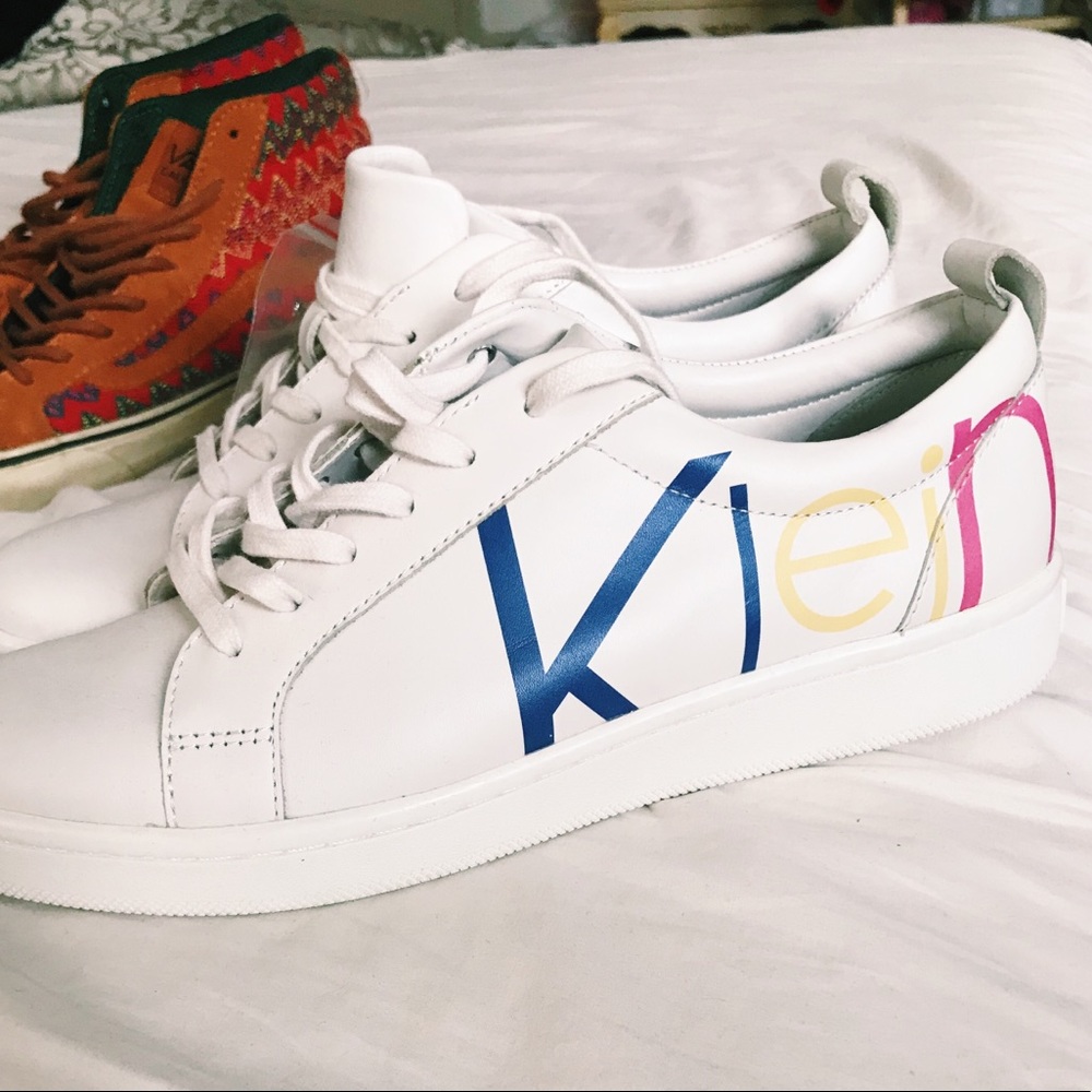 New Calvin Klein White Sneakers / Shoes